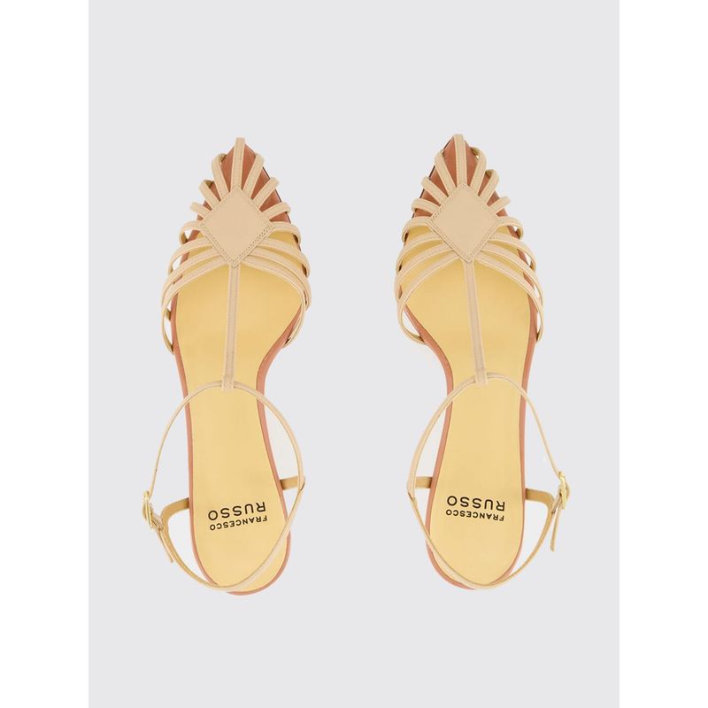Francesco Russo Heeled Sandal Woman Beige — image 3 of 4
